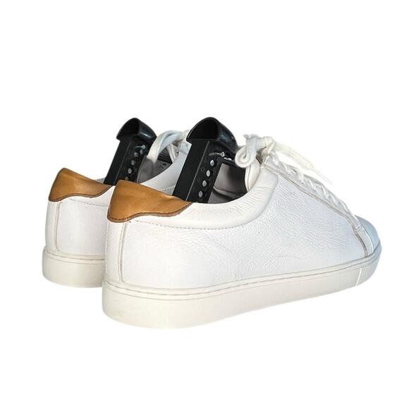 ***SOLD*** Mens Allen Edmonds Courtside Signature Leather Sneaker Size 7.5 White - Picture 4 of 6